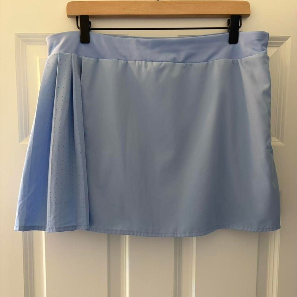 Avia Women's Skort Size Large Light Blue Pleated Tennis Golf Pickleball